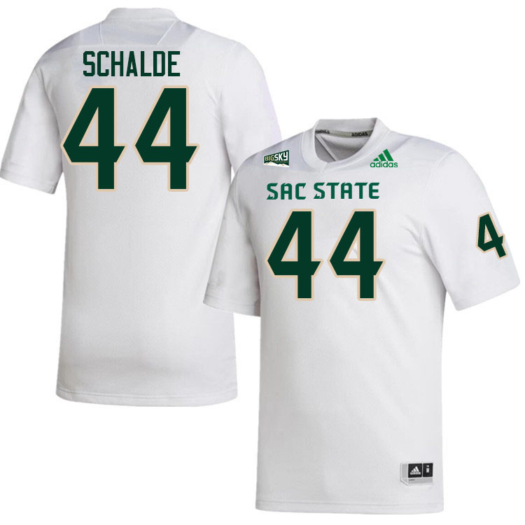Sacramento State Hornets #44 Will Schalde College Football Jerseys Stitched-White
